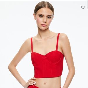 NWT - ALICE & OLIVIA ADARA BUSTIER TOP